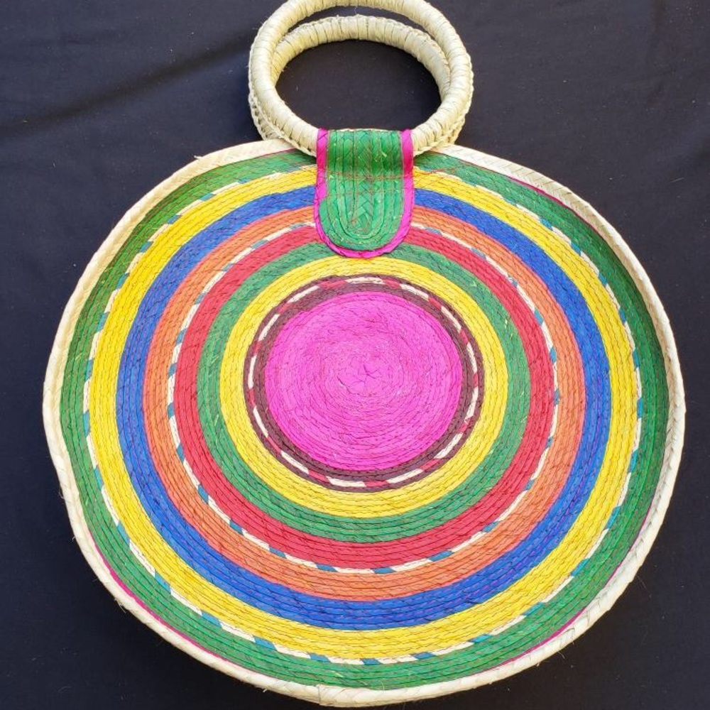 Eco friendly artisan circular bag!